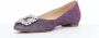 Manolo Blahnik Pre-owned Fabric flats Purple Dames - Thumbnail 4