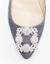 Manolo Blahnik Pre-owned Fabric flats Purple Dames - Thumbnail 5