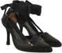 Manolo Blahnik Pre-owned Fabric heels Black Dames - Thumbnail 5