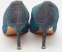 Manolo Blahnik Pre-owned Fabric heels Blue Dames - Thumbnail 5