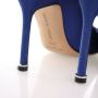 Manolo Blahnik Pre-owned Fabric heels Blue Dames - Thumbnail 8