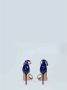 Manolo Blahnik Pre-owned Fabric heels Blue Dames - Thumbnail 4