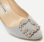 Manolo Blahnik Pre-owned Fabric heels Gray Dames - Thumbnail 7