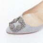 Manolo Blahnik Pre-owned Fabric heels Gray Dames - Thumbnail 2