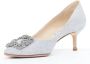 Manolo Blahnik Pre-owned Fabric heels Gray Dames - Thumbnail 5