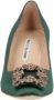 Manolo Blahnik Pre-owned Fabric heels Green Dames - Thumbnail 5