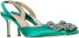 Manolo Blahnik Pre-owned Fabric heels Green Dames - Thumbnail 4