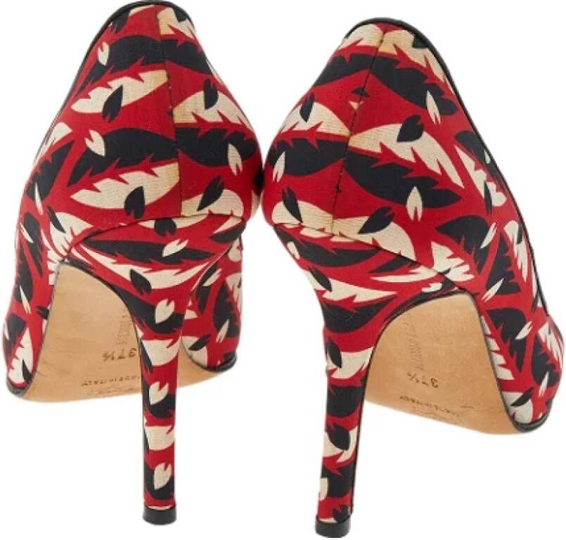 Manolo Blahnik Pre-owned Fabric heels Multicolor Dames