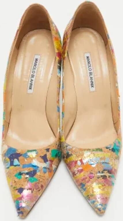 Manolo Blahnik Pre-owned Fabric heels Multicolor Dames