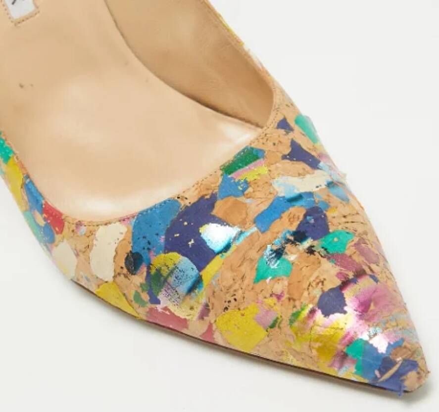 Manolo Blahnik Pre-owned Fabric heels Multicolor Dames