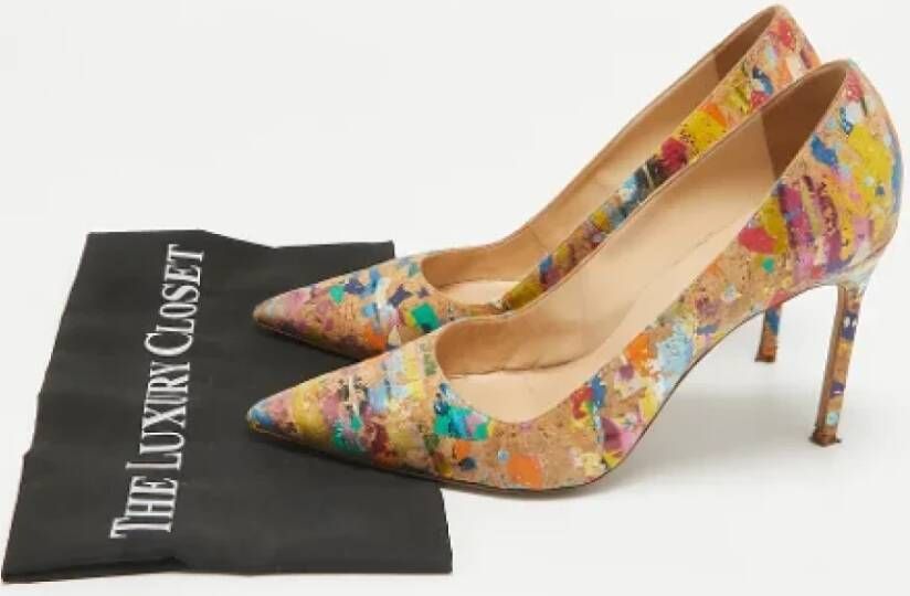 Manolo Blahnik Pre-owned Fabric heels Multicolor Dames