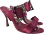 Manolo Blahnik Pre-owned Fabric heels Pink Dames - Thumbnail 3