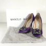 Manolo Blahnik Pre-owned Fabric heels Purple Dames - Thumbnail 7