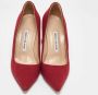 Manolo Blahnik Pre-owned Fabric heels Red Dames - Thumbnail 3