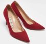 Manolo Blahnik Pre-owned Fabric heels Red Dames - Thumbnail 4