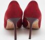 Manolo Blahnik Pre-owned Fabric heels Red Dames - Thumbnail 5