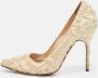 Manolo Blahnik Pre-owned Fabric heels White Dames - Thumbnail 2