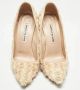 Manolo Blahnik Pre-owned Fabric heels White Dames - Thumbnail 3