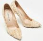 Manolo Blahnik Pre-owned Fabric heels White Dames - Thumbnail 4