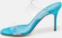 Manolo Blahnik Pre-owned Fabric sandals Blue Dames - Thumbnail 2