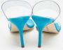 Manolo Blahnik Pre-owned Fabric sandals Blue Dames - Thumbnail 4