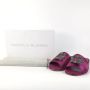 Manolo Blahnik Pre-owned Fabric sandals Purple Dames - Thumbnail 8