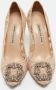 Manolo Blahnik Pre-owned Lace heels Beige Dames - Thumbnail 3