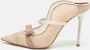 Manolo Blahnik Pre-owned Lace heels Beige Dames - Thumbnail 2