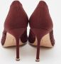 Manolo Blahnik Pre-owned Lace heels Red Dames - Thumbnail 5