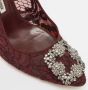 Manolo Blahnik Pre-owned Lace heels Red Dames - Thumbnail 8