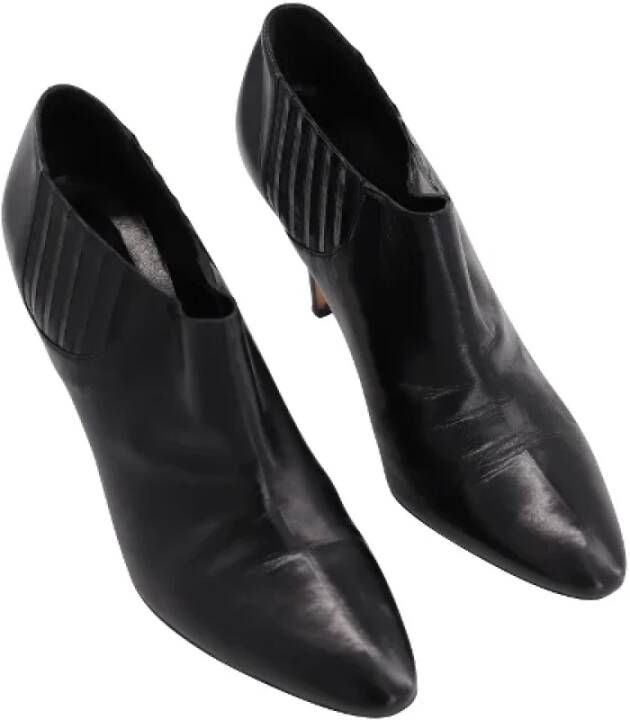 Manolo Blahnik Pre-owned Leather boots Black Dames