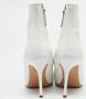 Manolo Blahnik Pre-owned Leather boots White Dames - Thumbnail 3