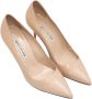 Manolo Blahnik Pre-owned Leather heels Beige Dames - Thumbnail 2