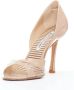 Manolo Blahnik Pre-owned Leather heels Beige Dames - Thumbnail 4