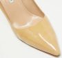 Manolo Blahnik Pre-owned Leather heels Beige Dames - Thumbnail 7