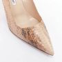 Manolo Blahnik Pre-owned Leather heels Beige Dames - Thumbnail 6