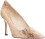 Manolo Blahnik Pre-owned Leather heels Beige Dames - Thumbnail 2