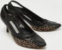 Manolo Blahnik Pre-owned Leather heels Black Dames - Thumbnail 4