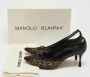 Manolo Blahnik Pre-owned Leather heels Black Dames - Thumbnail 9