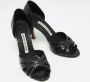 Manolo Blahnik Pre-owned Leather heels Black Dames - Thumbnail 4