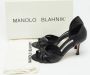 Manolo Blahnik Pre-owned Leather heels Black Dames - Thumbnail 9