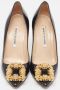 Manolo Blahnik Pre-owned Leather heels Black Dames - Thumbnail 3