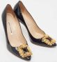 Manolo Blahnik Pre-owned Leather heels Black Dames - Thumbnail 4