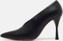 Manolo Blahnik Pre-owned Leather heels Black Dames - Thumbnail 2