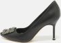 Manolo Blahnik Pre-owned Leather heels Black Dames - Thumbnail 2