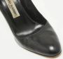 Manolo Blahnik Pre-owned Leather heels Black Dames - Thumbnail 8