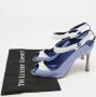 Manolo Blahnik Pre-owned Leather heels Blue Dames - Thumbnail 9