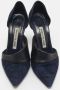 Manolo Blahnik Pre-owned Leather heels Blue Dames - Thumbnail 3