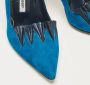 Manolo Blahnik Pre-owned Leather heels Blue Dames - Thumbnail 7