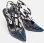 Manolo Blahnik Pre-owned Leather heels Blue Dames - Thumbnail 4